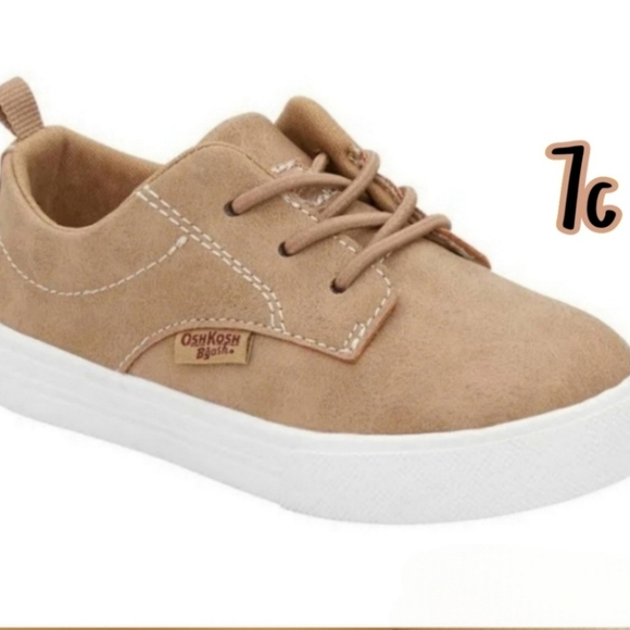 OshKosh B'gosh Other - Osh Kosh Toddler Boy Tan Casual Canvas Shoes size 7c